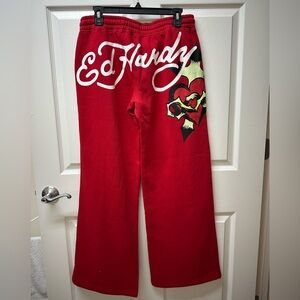 Ed Hardy Vibrant Red Sweatpants